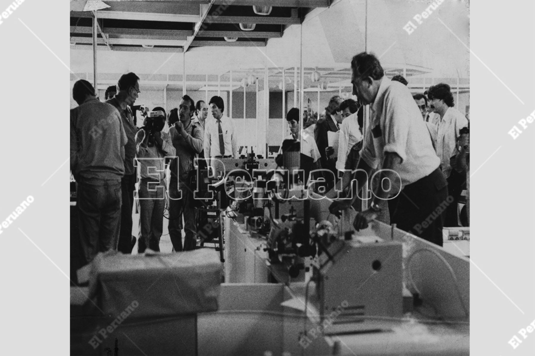 Lima - 15 noviembre 1983 / La Feria Internacional del Pacífico, abrió sus puertas con varias novedades en maquinarias. Foto: Archivo Histórico El Peruano