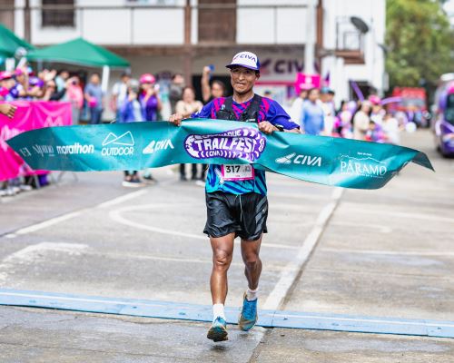 Huber Huamán llegó primero a la meta