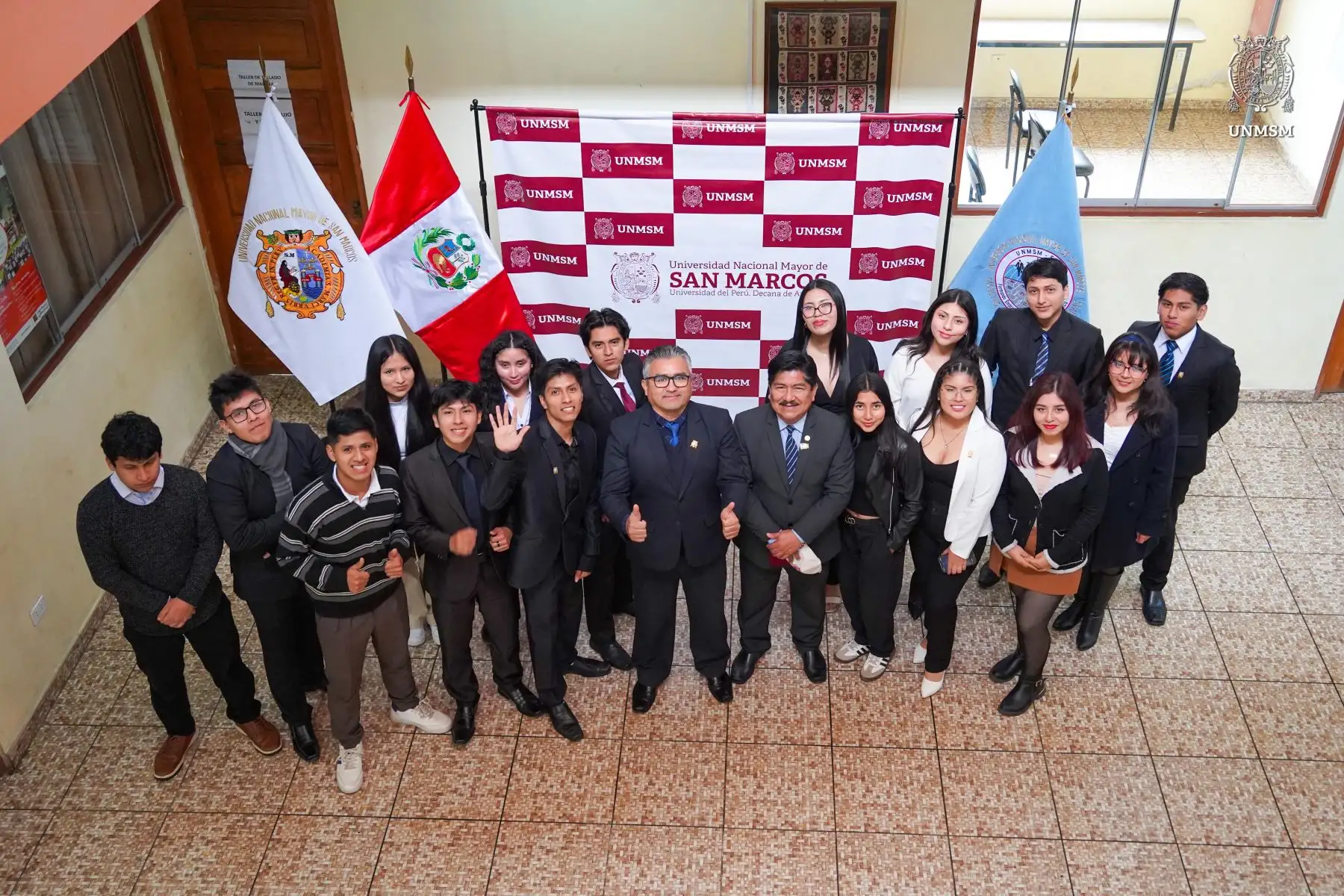 Son 73 estudiantes de las carreras de Administración, Administración de Negocios Internacionales y Administración de Turismo de la Facultad de Ciencias Administrativas, todos naturales de Chancay, quienes estudiarán en esta nueva sede de la Universidad San Marcos. Foto: UNMSM