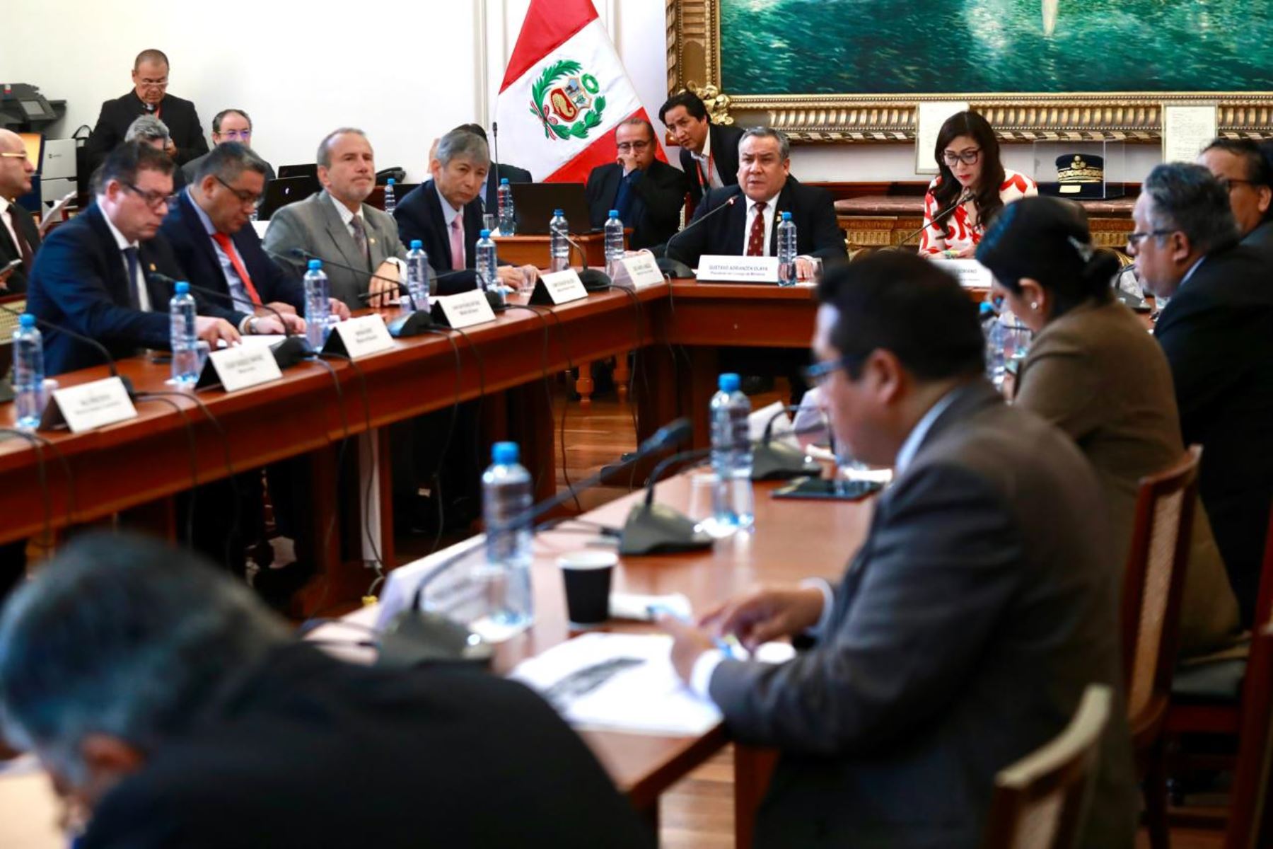 Miembros del Gabinete Ministerial se presentan en el Congreso. Foto: ANDINA/difusión.