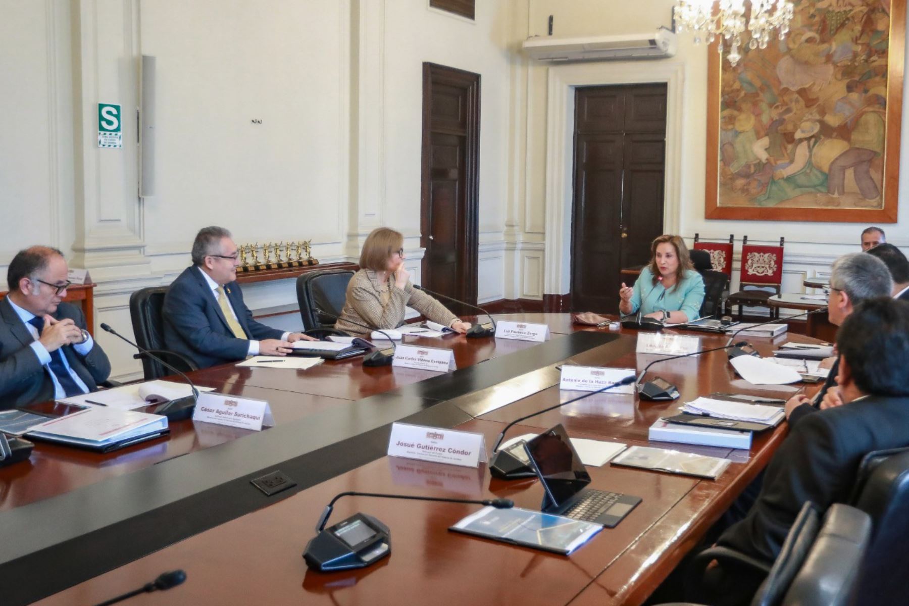 Reunión del Consejo para la Reforma del Sistema de Justicia. ANDINA/Prensa Presidencia