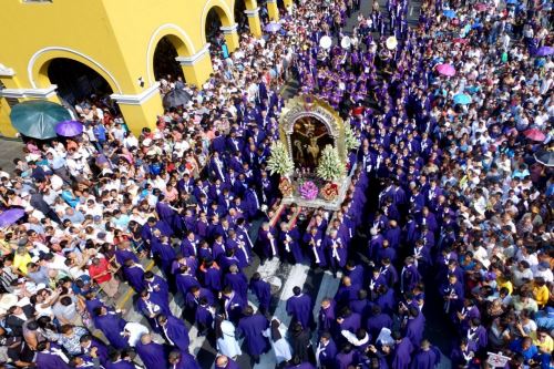 El Ministerio de Cultura declaró Patrimonio Cultural a documentos de la Octava Cuadrilla de Cargadores del Señor de los Milagros de Nazarenas. Foto:ANDINA/Difusión