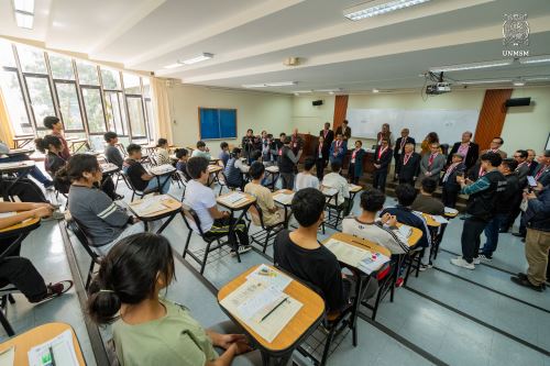 De los 28 665 postulantes inscritos en el examen de admisión 2025-I, 262 estudiantes no asistió a rendir la prueba.  Foto: ANDINA/Difusión