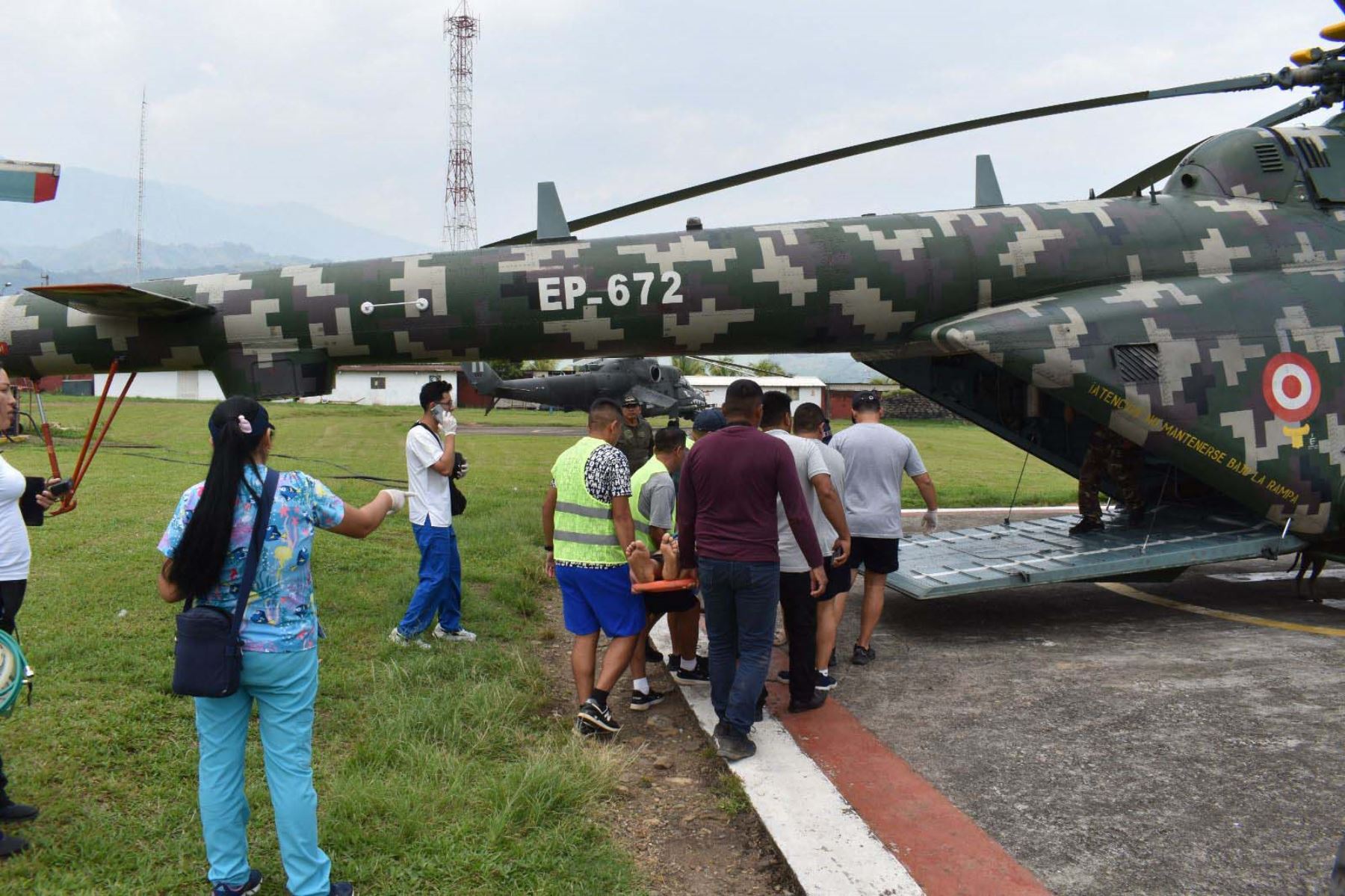 En un helicóptero del Ejército del Perú fue trasladado un paciente con diagnóstico de accidente cerebro vascular isquémico. Foto: ANDINA/Mindef