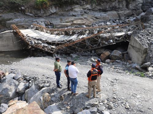 Autoridades del Indeci y de gobiernos locales de Puno priorizan la preparación en las zonas vulnerables de la provincia de Sandia ante lluvias intensas. ANDINA/Difusión