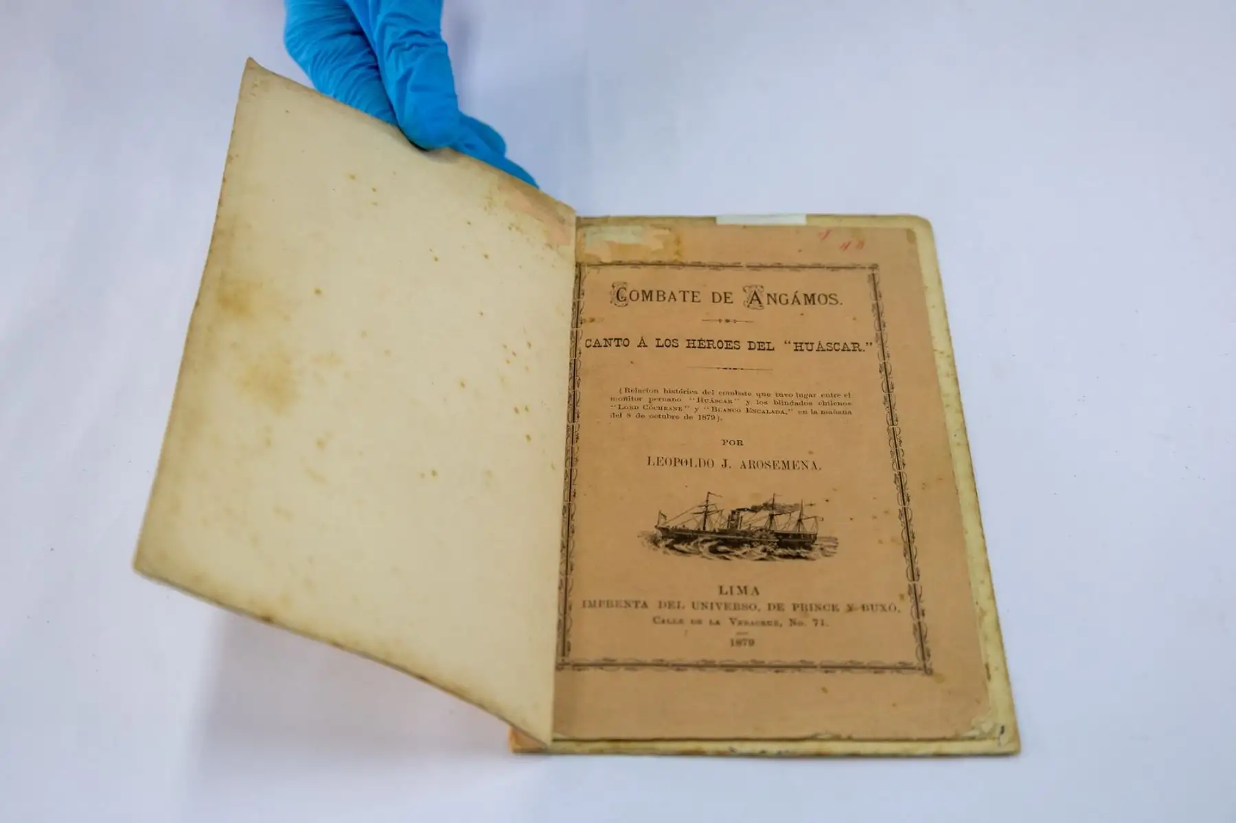 Dentro de la bibliografía referida a Miguel Grau destacan títulos como “Combate de Angamos: cantos a los héroes del Huáscar” (1879), “La odisea de Grau: canto épico” (1903), “Corona fúnebre, homenaje de la República de Argentina a Miguel Grau” (1879), “El Contra-Almirante Miguel Grau” (1879), y “Corona fúnebre del contra-almirante Don Miguel Grau” (1880), entre otros. Foto: ANDINA/Difusión