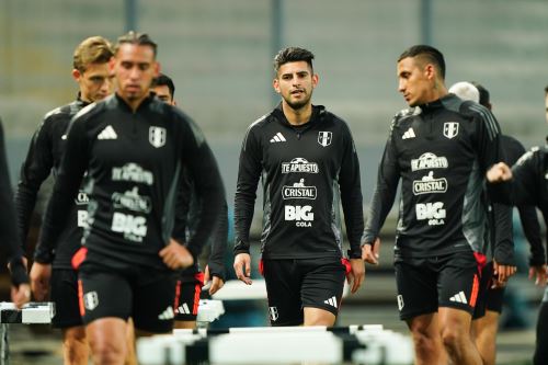 Selección peruana ingresa a la recta final de sus entrenamientos para enfrentar este viernes a su similar de Uruguay