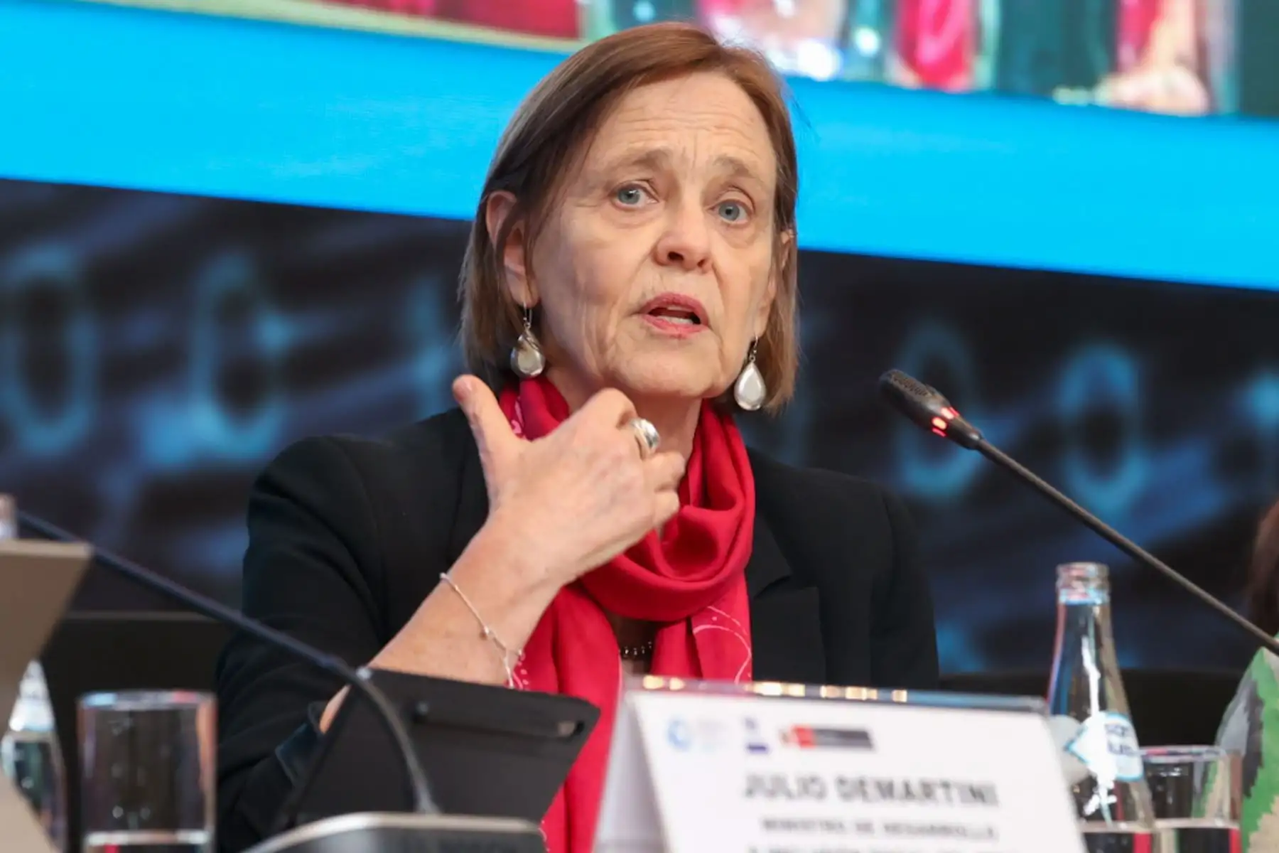 Intervención de  Lais Abramo, secretaria general de Cuidados y Familia de Brasil, durante la mesa de trabajo: Cómo reducir la desigualdad y promover la inclusión y movilidad social en el marco del cuadragésimo período de sesiones de la CEPAL

Foto: ANDINA/Juan Carlos Guzmán Negrini