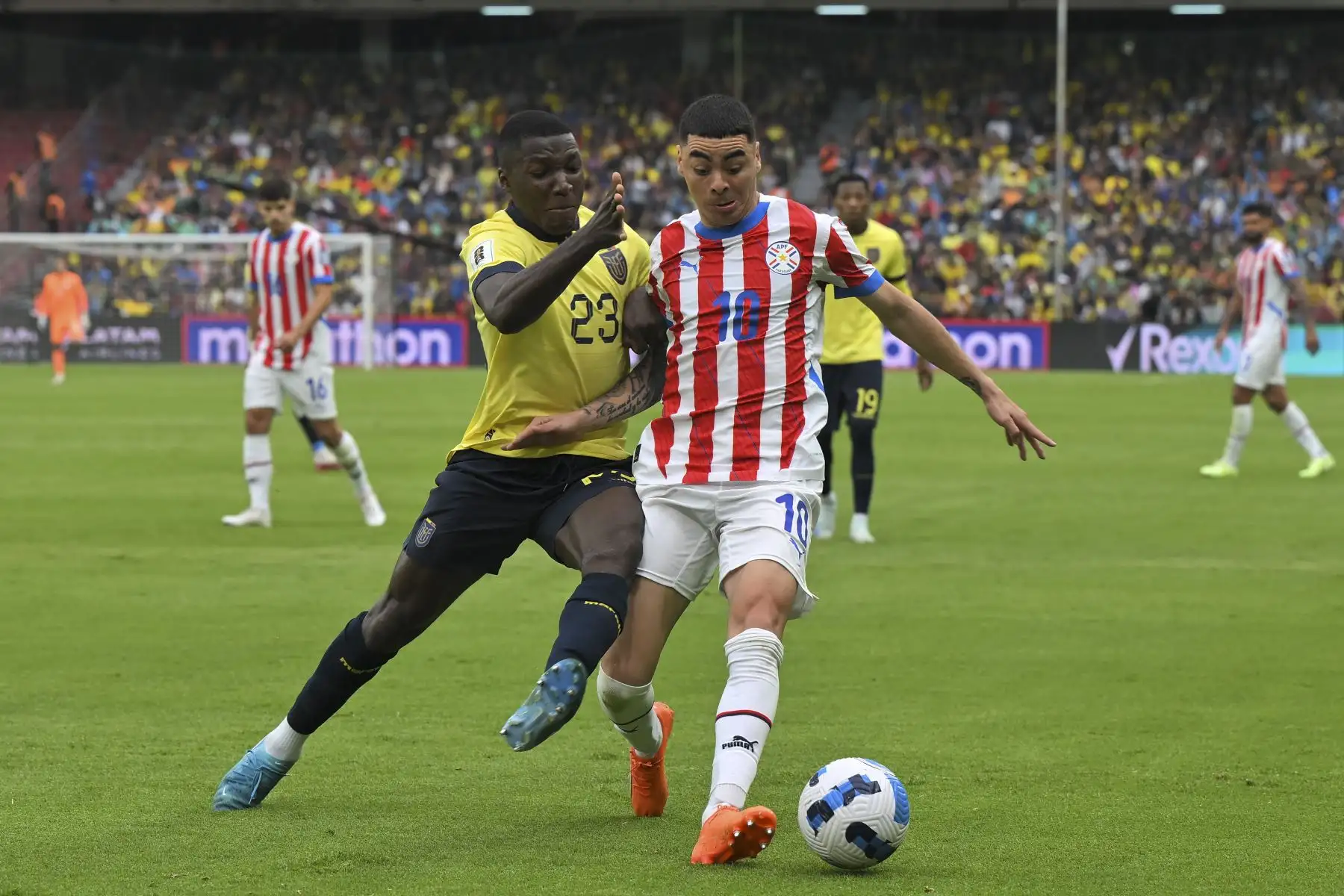 La tricolor, que llegó a 12 puntos, ofreció un juego rápido y desafiante frente a los albirrojos (10 unidades), que debieron priorizar la defensa. Foto: AFP