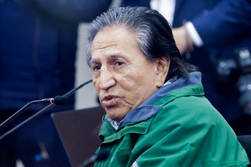 Expresidente Alejandro Toledo en audiencia judicial en penal de Barbadillo. Foto: ANDINA/difusión.