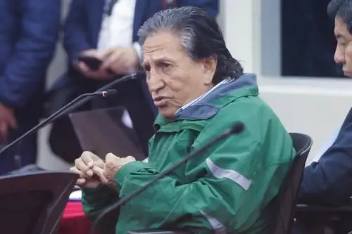 Former president Alejandro Toledo, sentenced to 20 years and six months in prison after being found guilty of collusion and money laundering. Photo: ANDINA/ Luis Iparraguirre