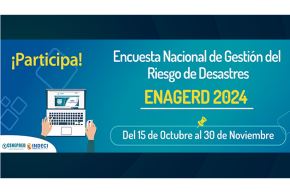 La Enagerd 2024 se desarrollará del 15 de octubre al 30 de noviembre, para recoger información que contribuya a un mejor conocimiento de los avances en la implementación de la Política Nacional de Gestión del Riesgo de Desastres. Foto: ANDINA/Cenepred