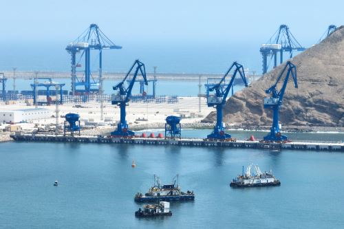 El puerto de Chancay, el primer puerto privado para uso público del Perú, está ubicado en el distrito del mismo nombre, en la provincia limeña de Huaral. Foto: ANDINA/Daniel Bracamonte