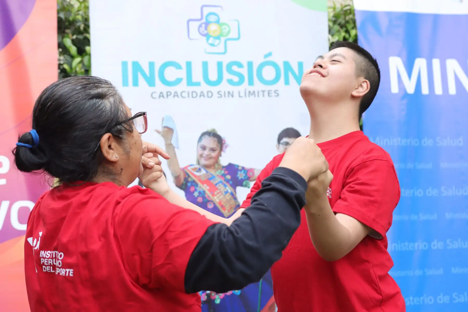 El Ministerio de Salud conmemora el "Día Nacional de la Persona con Discapacidad" con actividades físicas y recreativas al aire libre. Foto: ANDINA / Lino Chipana