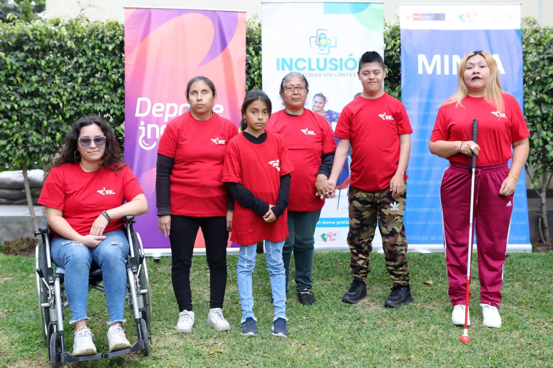 El Ministerio de Salud conmemora el "Día Nacional de la Persona con Discapacidad" con actividades físicas y recreativas al aire libre. Foto: ANDINA / Lino Chipana