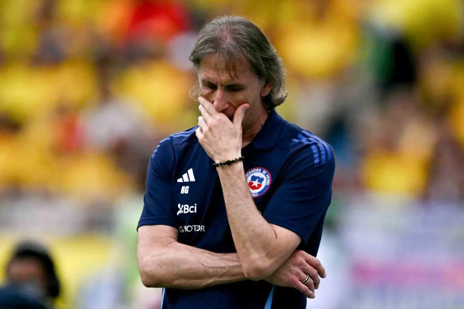 Chile ve su participación en el Mundial 2026 como un sueño casi imposible luego de la goleada 4-0 que le propinó Colombia.  Foto: AFP