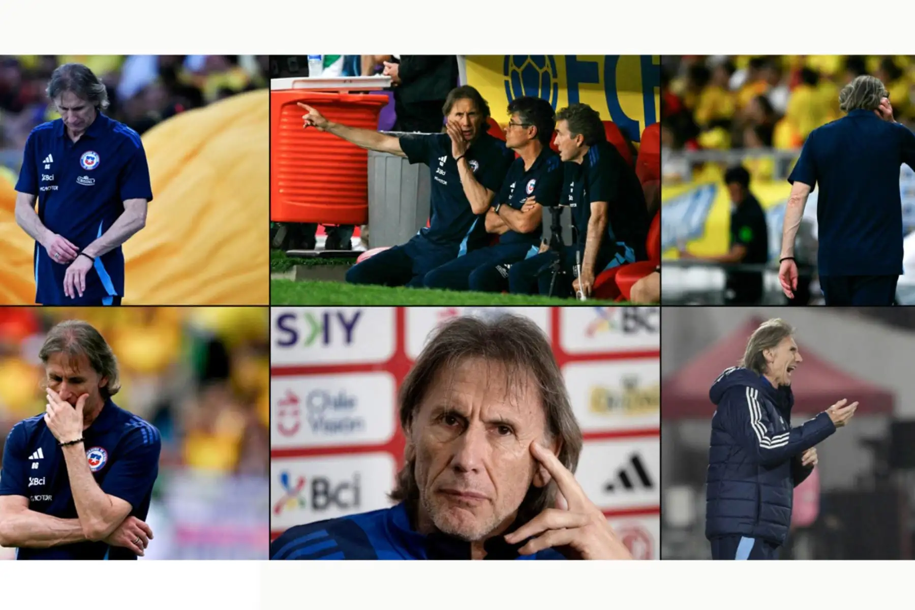 Chile ve su participación en el Mundial 2026 como un sueño casi imposible luego de la goleada 4-0 que le propinó Colombia.  Foto: AFP