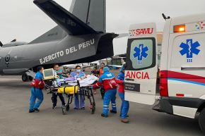 Los niños ucayalinos recibirán atención especializada en Lima. Foto: ANDINA/Mindef