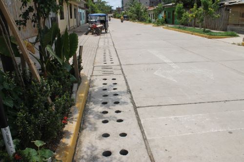 Obras de drenaje pluvial. Cortesía MVCS