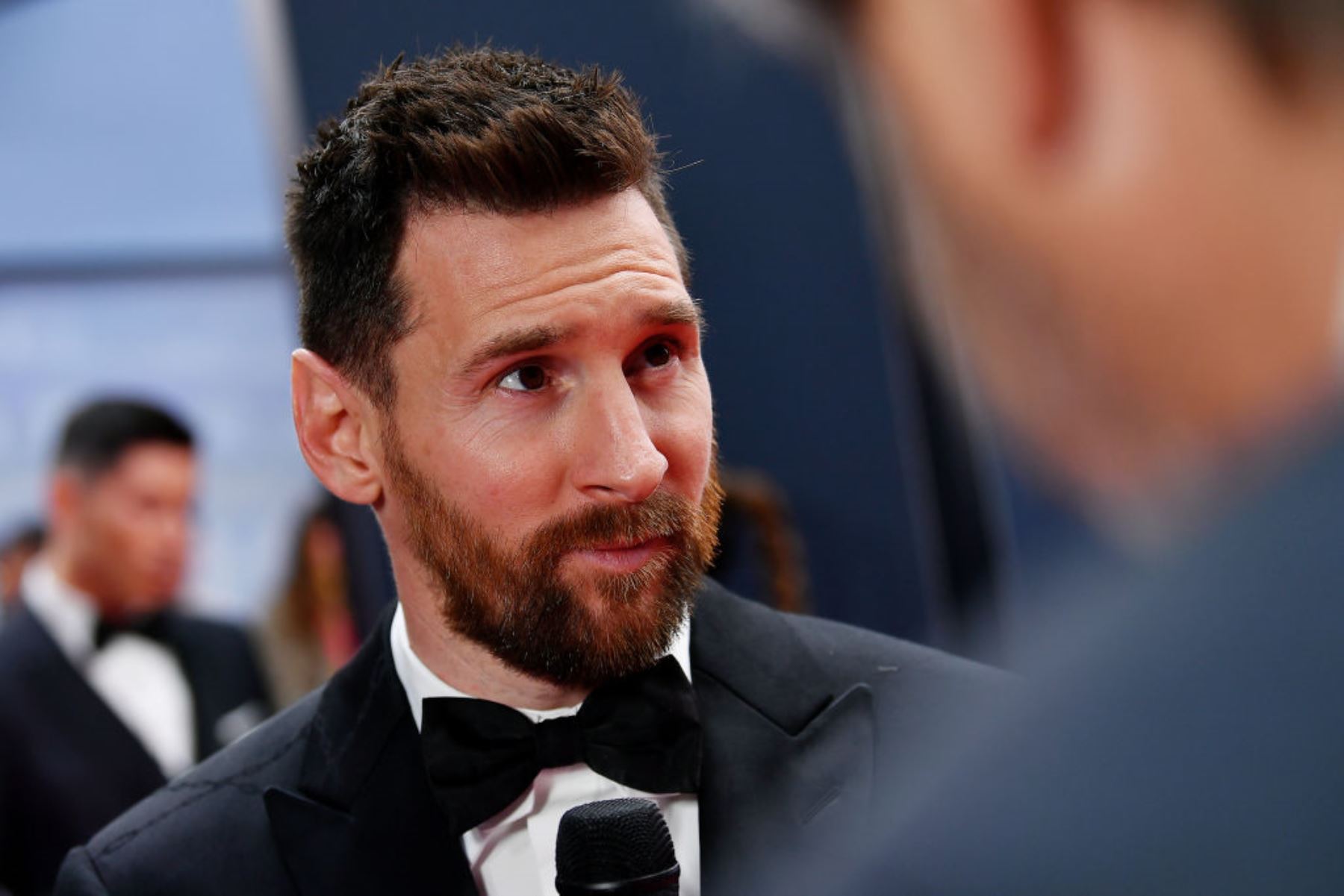 Lionel Messi declarando ante la prensa Foto: Twitter