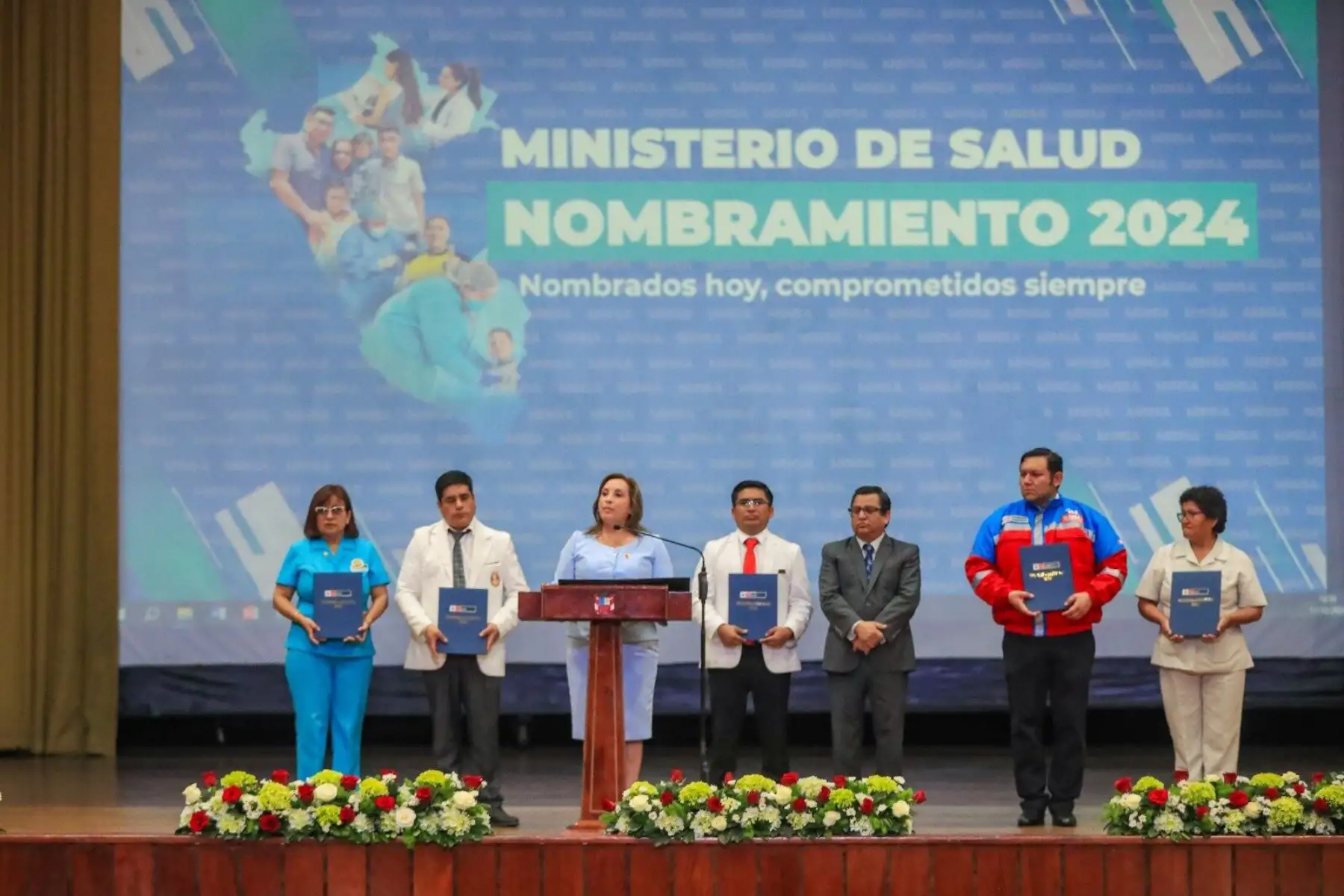 Vamos a conseguir el nombramiento del 100 % de los trabajadores CAS del sector Salud, porque reconocer los derechos laborales es reconocer también el derecho de todos los peruanos y peruanas a tener una salud de calidad": Foto: ANDINA/ Prensa Presidencia