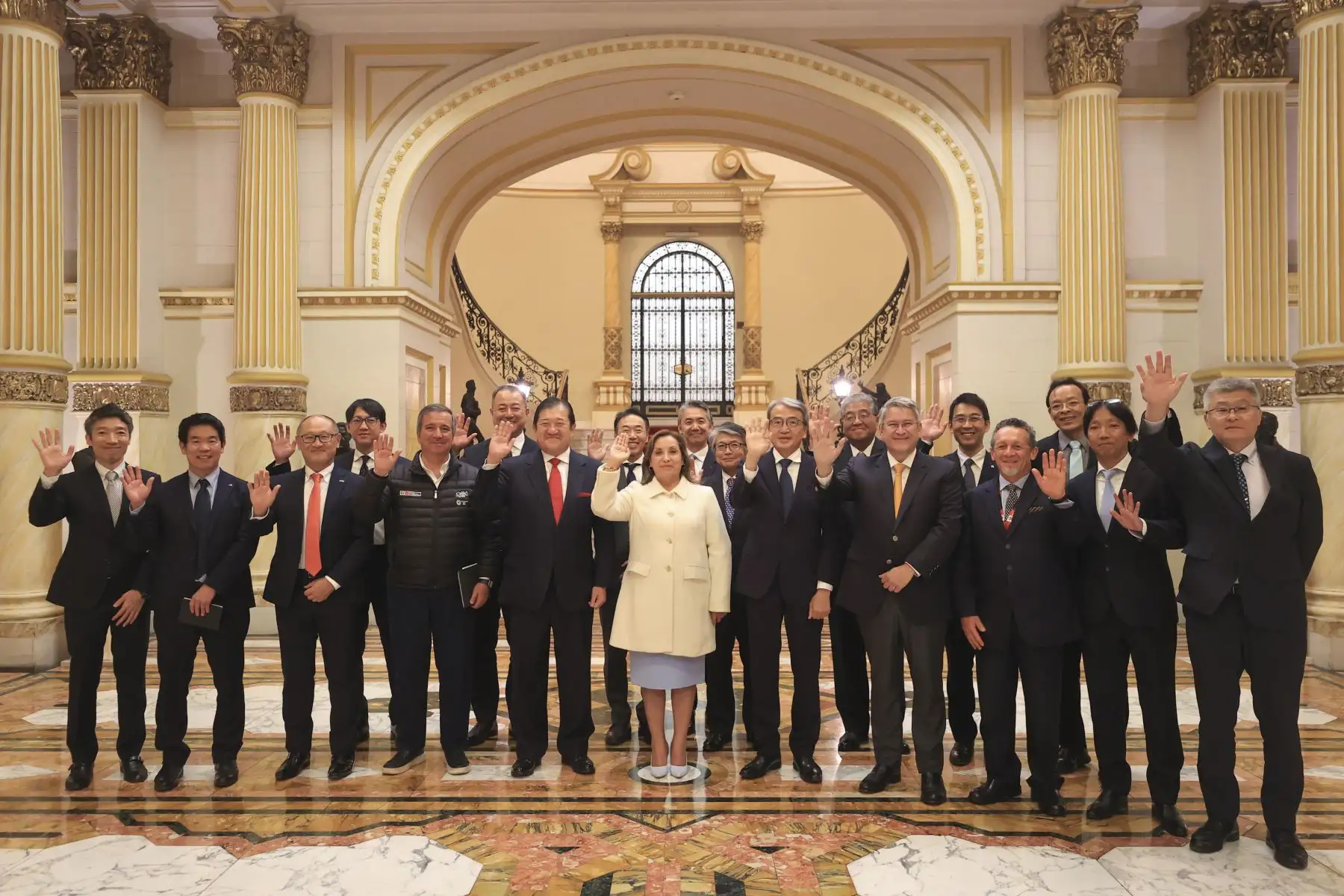 Reunión con el presidente del directorio global de Mitsui & Co. Foto: ANDINA /Presidencia