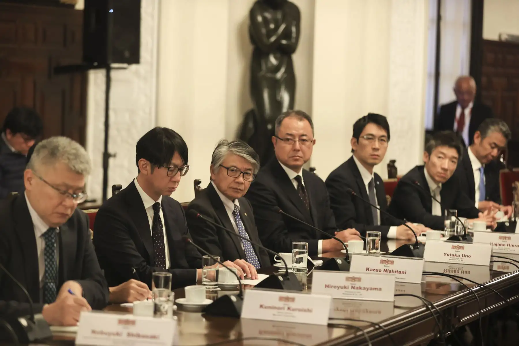 Reunión con el presidente del directorio global de Mitsui & Co. Foto: ANDINA /Presidencia