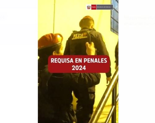 La Policía Nacional y el Inpe ejecutaron esta madrugada un megaoperativo conjunto en cuatro penales de la región San Martín.