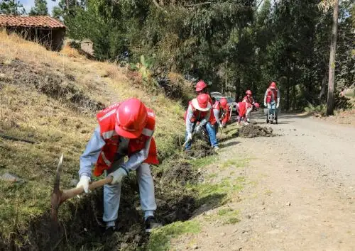 Un total de S/ 8.7 millones  destina el programa Foncodes para financiar los trabajos de mantenimiento de 757 kilómetros de caminos rurales y trocha carrozables en La Libertad. ANDINA/Difusión