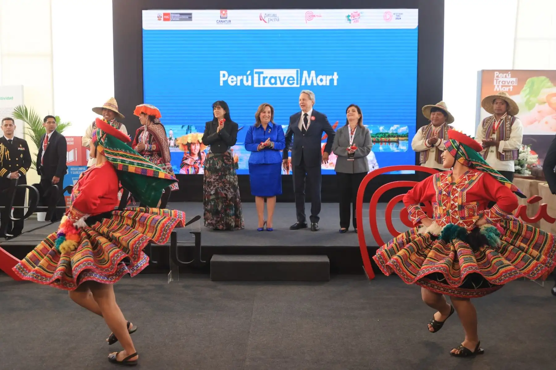 Presidenta Dina Boluarte inaugura el Perú Travel Mart 2024. Foto: ANDINA/Prensa Presidencia