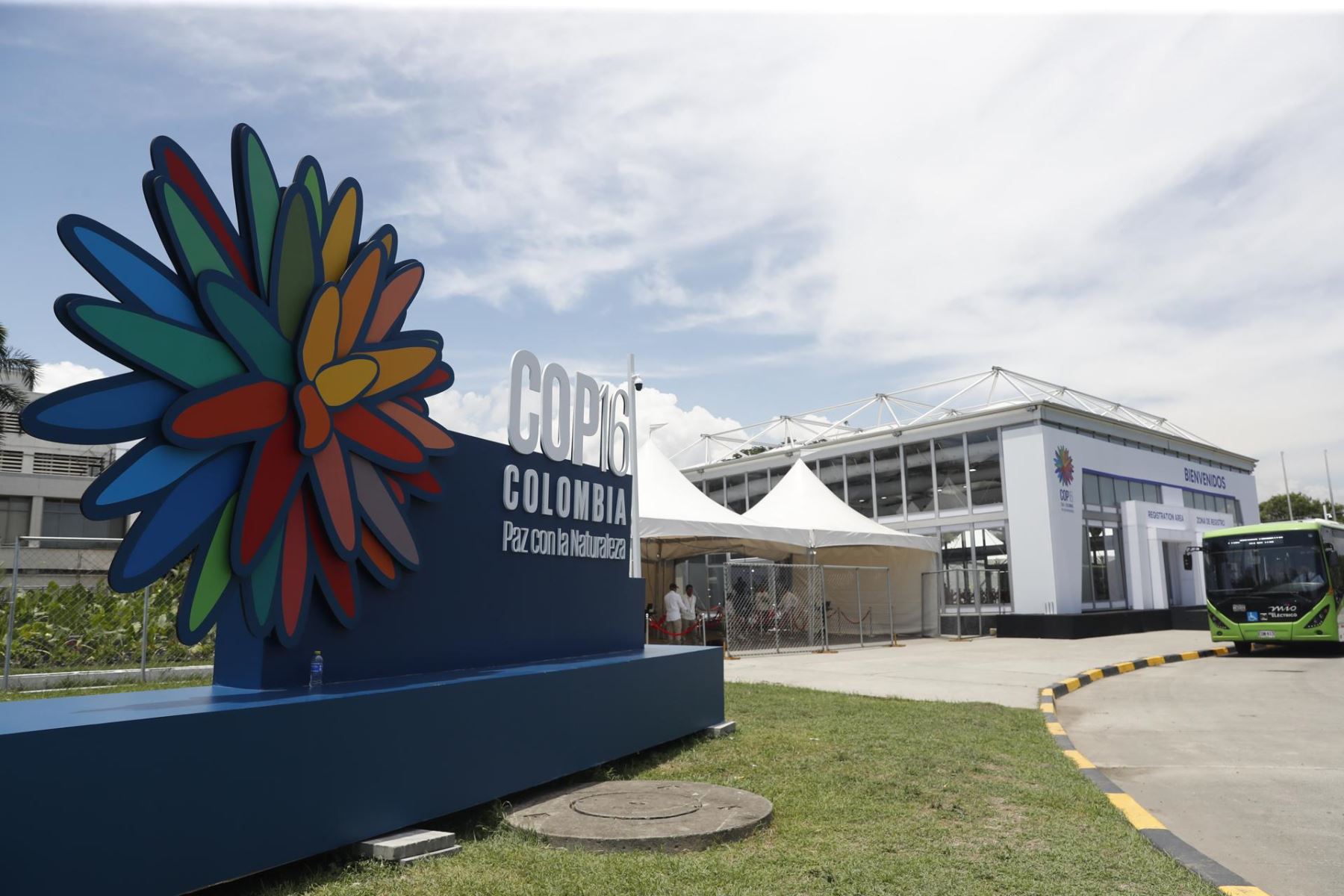 Durante las dos semanas que duró la COP16, desde el 21 de octubre hasta hoy, Cali tuvo visitantes de más de 190 países. Foto: EFE