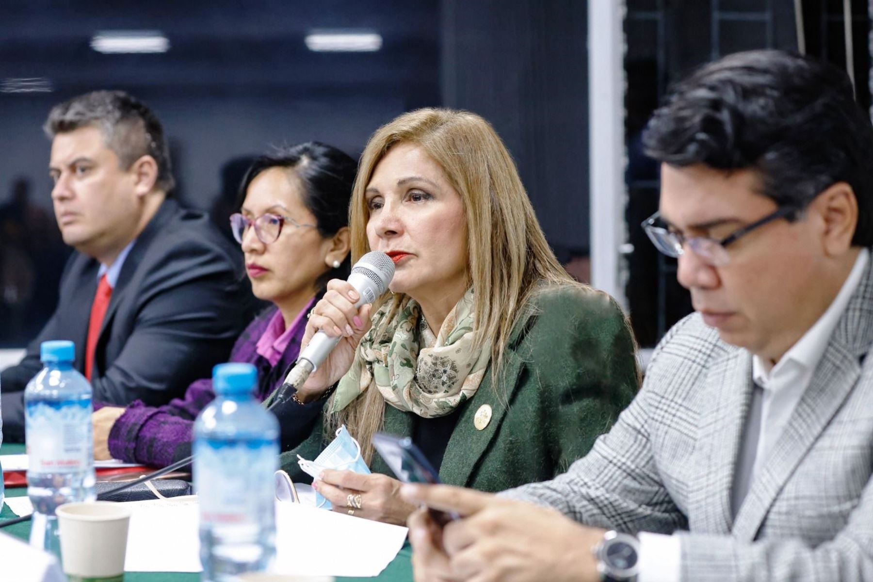 Alcaldesa de San Isidro, Nancy Vizurraga, anuncia masiva recolección de firmas entre vecinos y nueva marcha contra viviendas de interés social en ese distrito. Foto: ANDINA/Difusión.