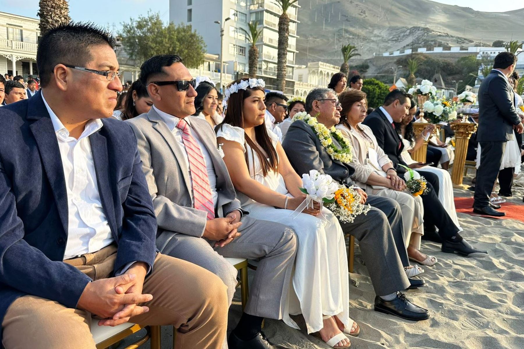 Ancón: 40 parejas se dieron el sí en matrimonio civil comunitario. Foto: ANDINA/Difusión.