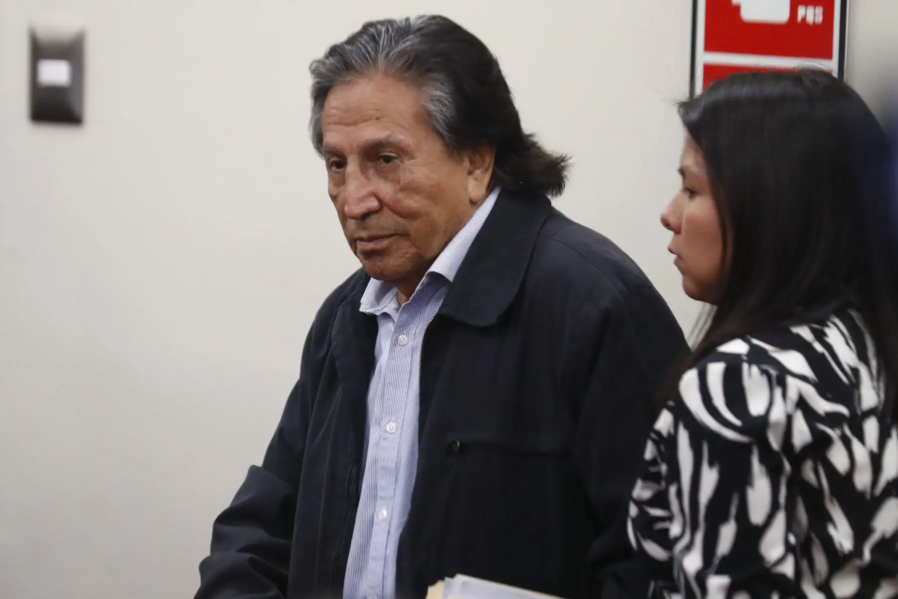 Hoy lunes 21 de octubre de 2024, a las 14:00 horas, se dictó la sentencia contra el ex presidente Alejandro Toledo por el caso de la carretera Interoceánica Sur, desde la sala de audiencias del penal de Barbadillo, en Ate. Foto: ANDINA/Daniel Bracamonte