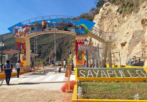 La Municipalidad de Sayapullo construye un mirador turístico con el que espera atraer más visitantes a este distrito ubicado en la provincia de Gran Chimú, región La Libertad. ANDINA/Difusión