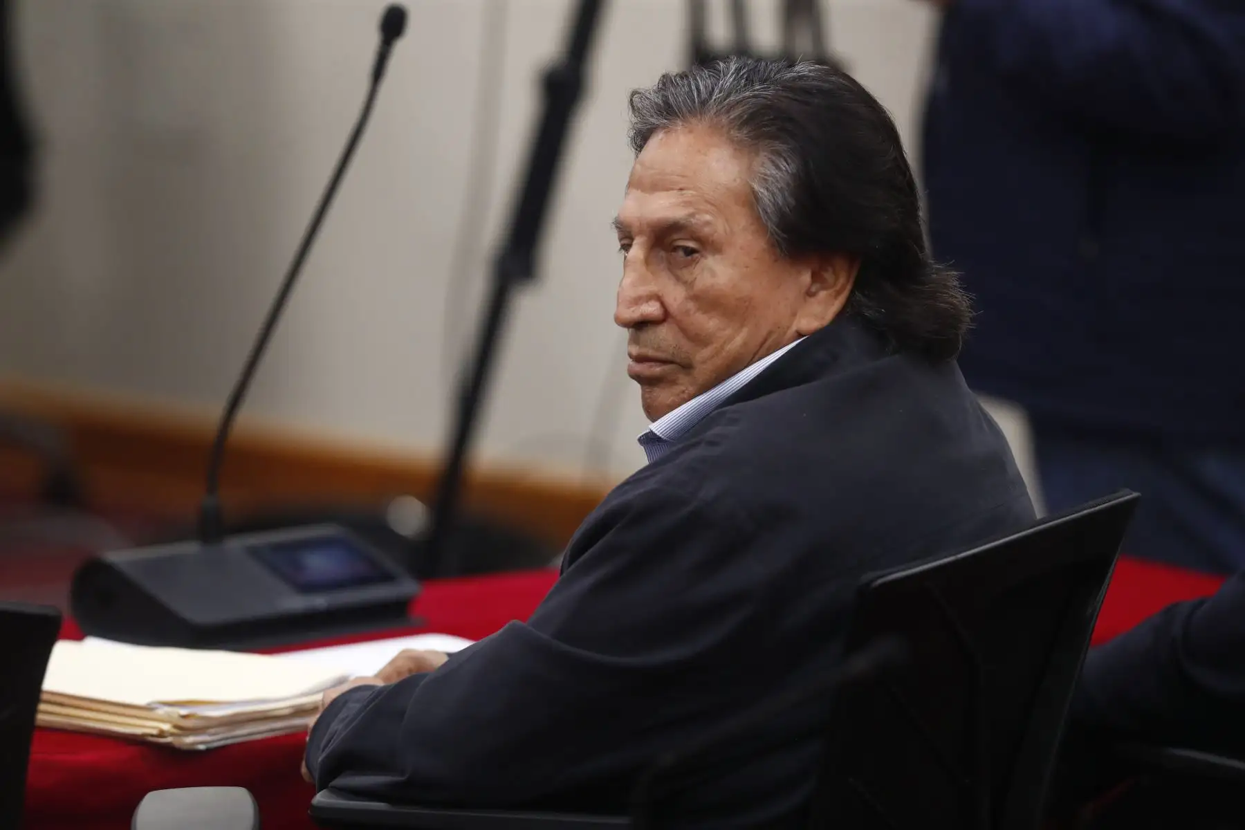 El Ministerio Público pide 20 años de prisión contra el expresidente Alejandro Toledo por el caso de la carretera Interoceánica Sur, cuya sentencia se dicta hoy lunes 21 de octubre de 2024 a las 14:00 horas, desde la sala de audiencias del penal de Barbadillo, en Ate. Foto: ANDINA/Daniel Bracamonte
