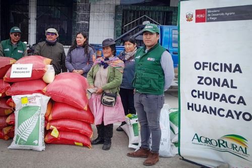 Las semillas distribuidas incluyen 52,500 kg de avena forrajera, 1,075 kg de "rye grass" inglés, 3,825 kg de "rye grass" italiano, 1,472 kg de trébol blanco, 692 kg de trébol rojo, 6532 kg de "Dactylis glomerata" y 380 kg de alfalfa. Foto: ANDINA/Agro Rural