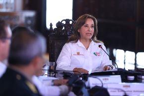 Presentación del balance de gestión gubernamental realizada en Palacio. ANDINA/Prensa Presidencia