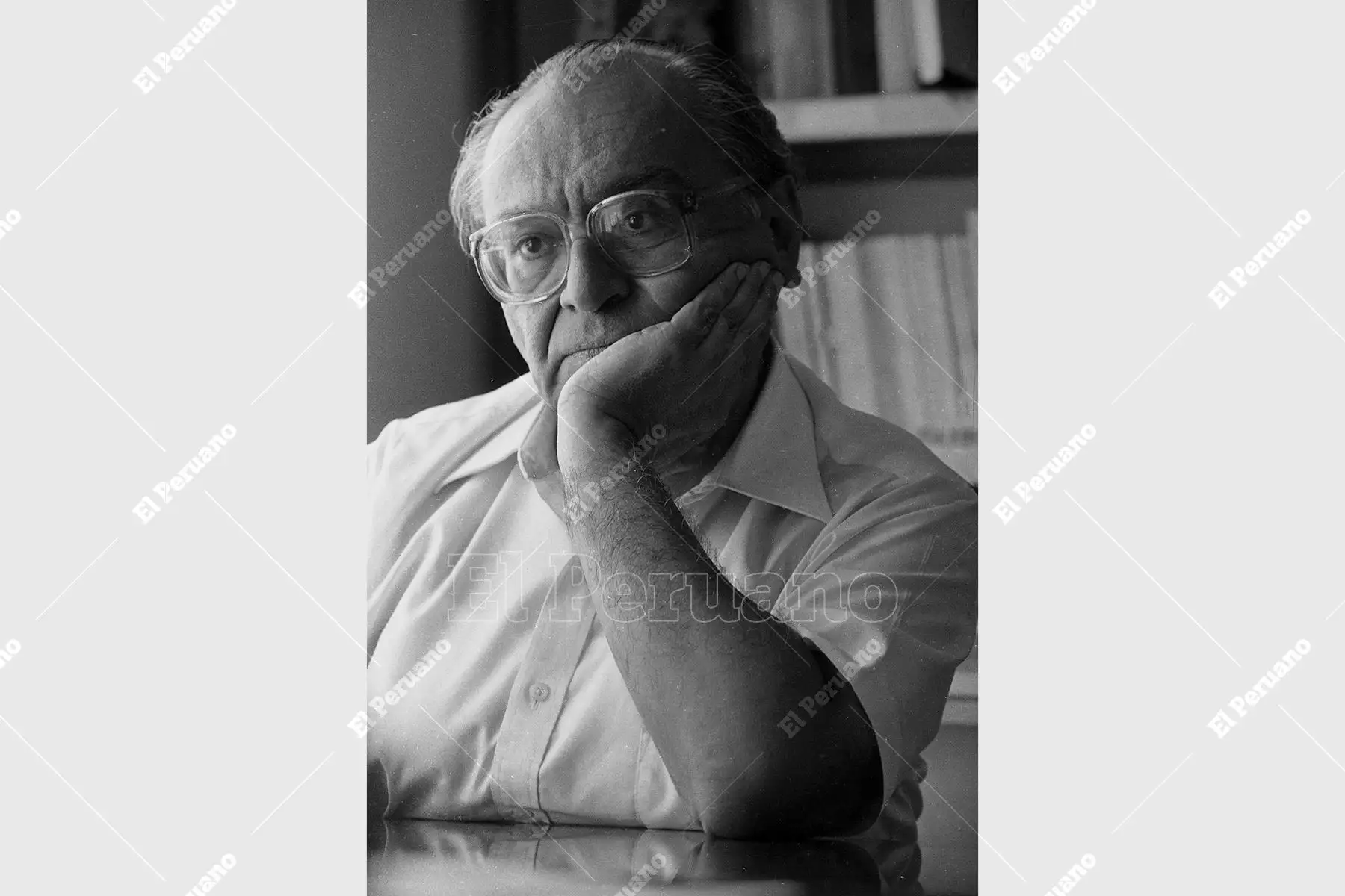 Lima - 5 enero 1991 /  Gustavo Gutiérrez, filósofo y teólogo,  autor de la Teología de la Liberación y de un  vasto trabajo en el campo pastoral intelectual y filosófico. Foto: Archivo Histórico de El Peruano