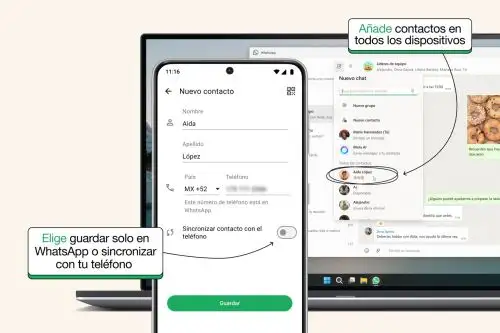 WhatsApp permitirá guardar contactos de forma exclusiva en la aplicación de mensajería.