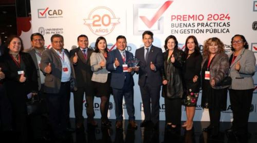 El premio Buenas Prácticas de Gestión Pública 2024 es resultado del convenio suscrito entre el Programa Pensión 65 del Ministerio de Desarrollo e Inclusión Social (Midis) y la ONG Management Sciences for Health-Perú (MSH-Perú).