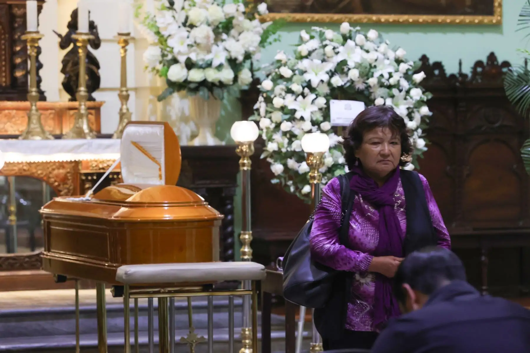 Padre Gustavo Gutierrez es velado en la Sala Capitular  del Convento Santo Domingo. Foto: ANDINA/Melina Mejía