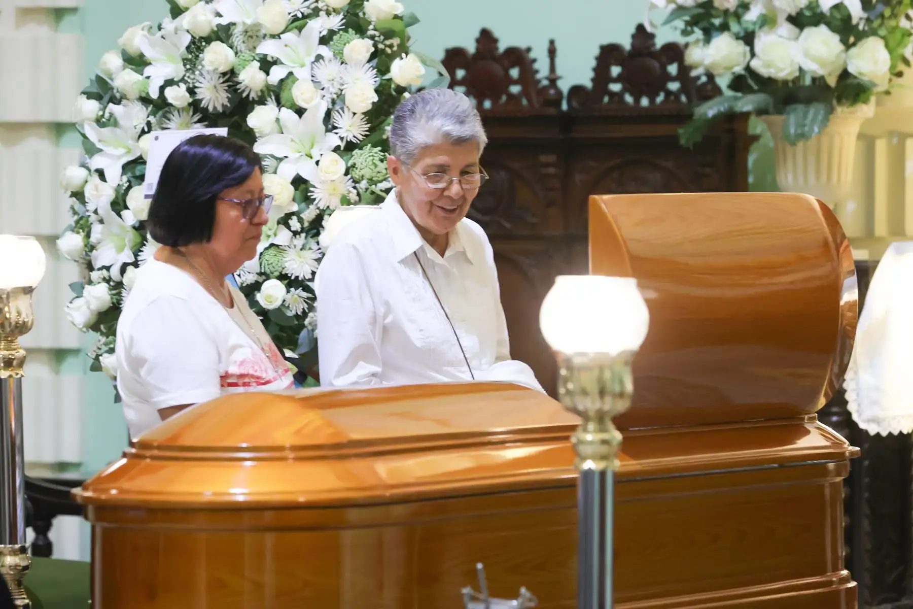 Padre Gustavo Gutierrez es velado en la Sala Capitular  del Convento Santo Domingo. Foto: ANDINA/Melina Mejía