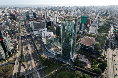 Vista panorámica del centro financiero Lima (imagen referencial). Foto: ANDINA