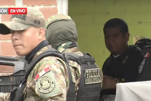 Policía Nacional desarticula organización criminal de tráfico de terrenos. Foto: Captura TV