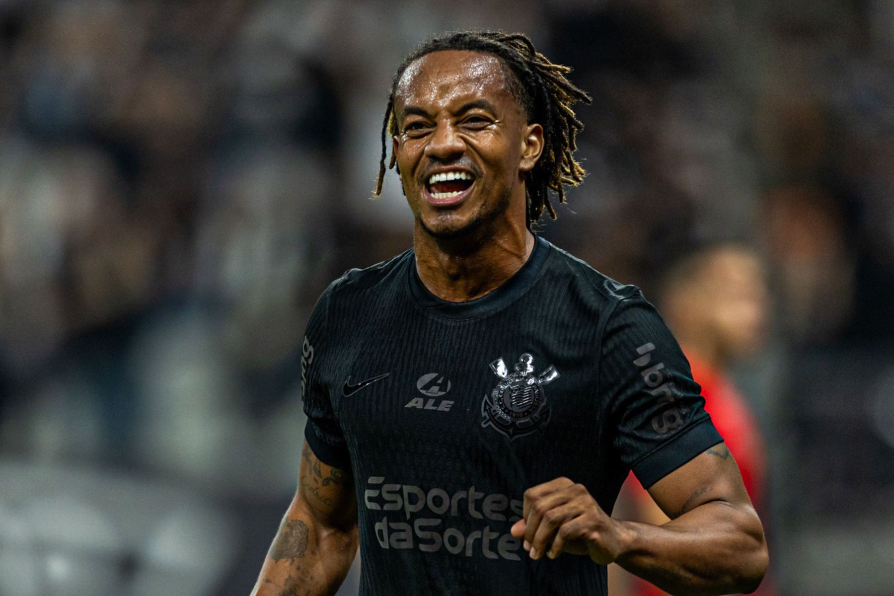 André Carrillo jugando por el Corinthians