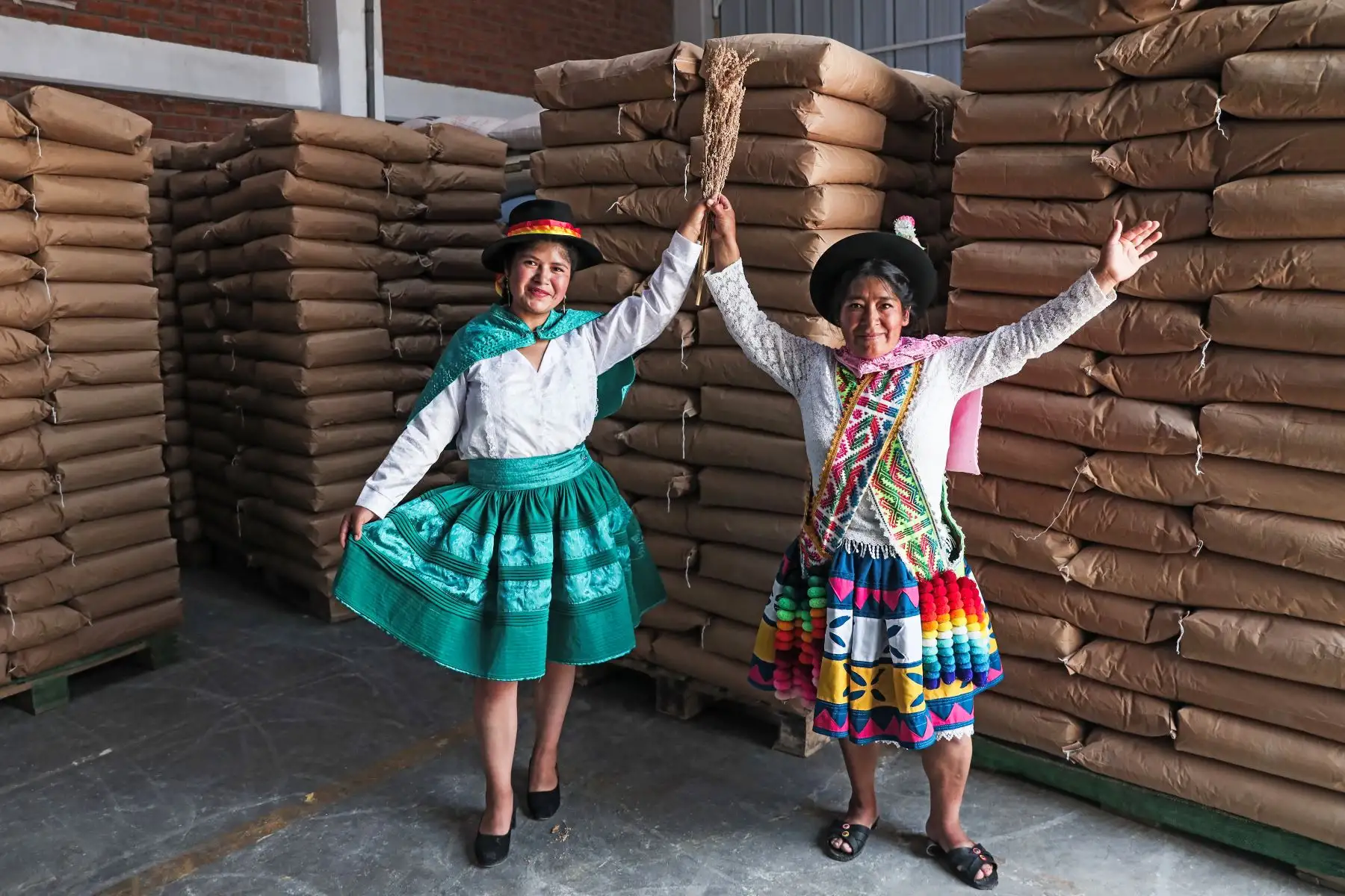 Isabel y Cirila forman parte de la cooperativa Warmi Tarpuy, ubicada en la provincia de Andahuaylas. Esta está integrada por 85 socios, de los cuales un 80% son mujeres.  Foto: ANDINA/ Connie Calderon