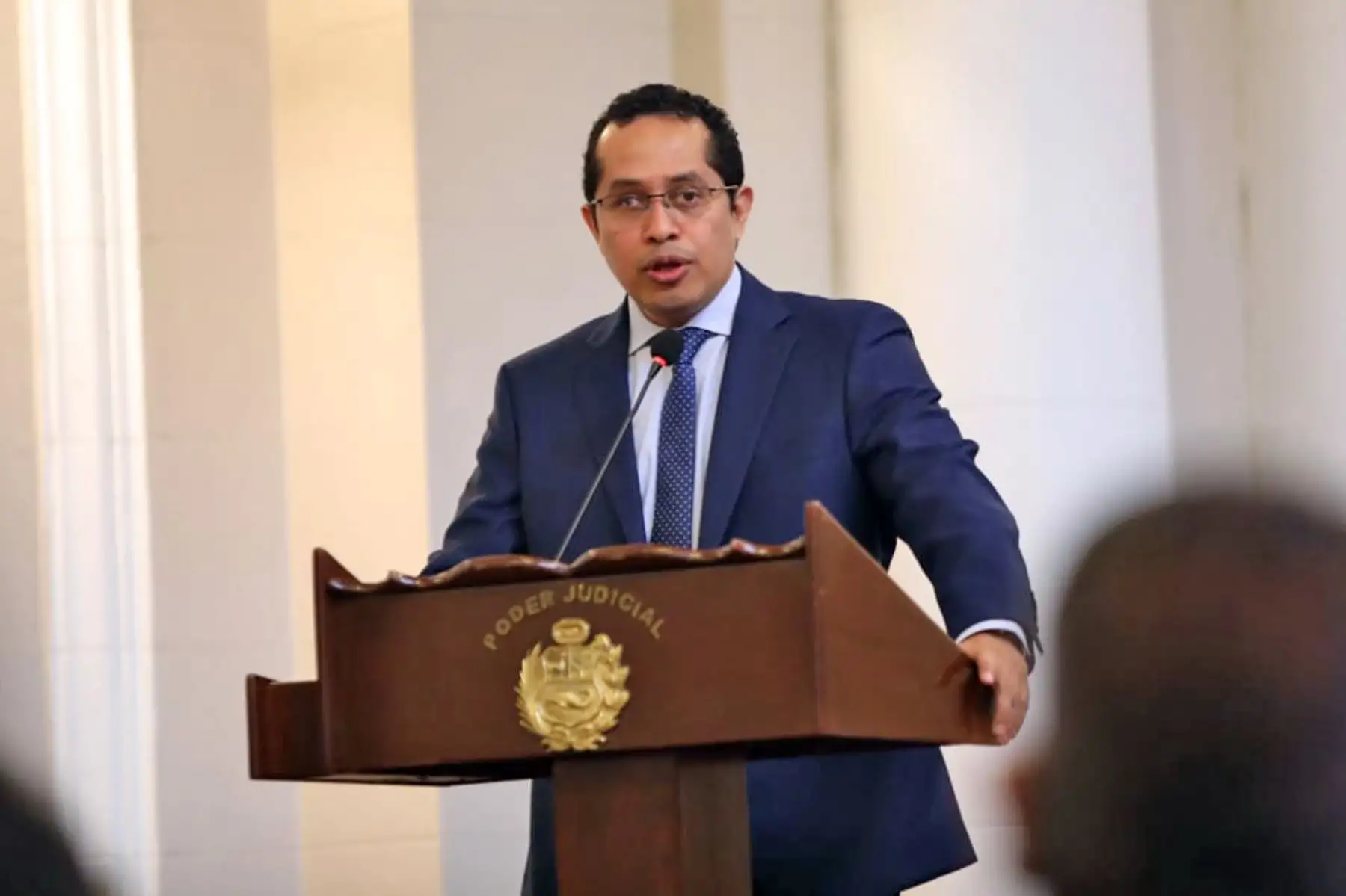 El juez supremo Roberto Burneo Bermejo, fue elegido representante del Poder Judicial ante el Jurado Nacional de Elecciones y, por ende, nuevo titular de la mencionada institución. Foto: Difusión