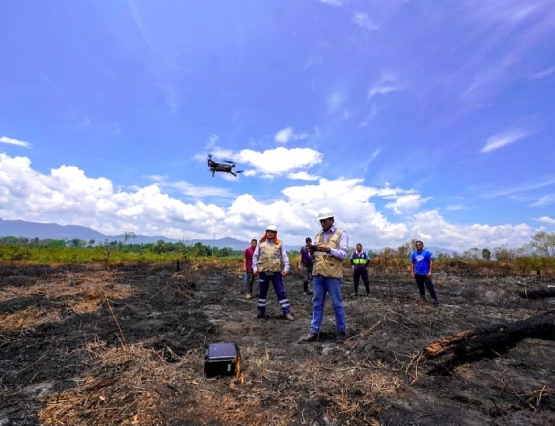 OEFA emplea drones para optimizar el monitoreo y control del impacto ambiental. San Martín es una de las regiones donde se emplea esta tecnología. ANDINA/Difusión