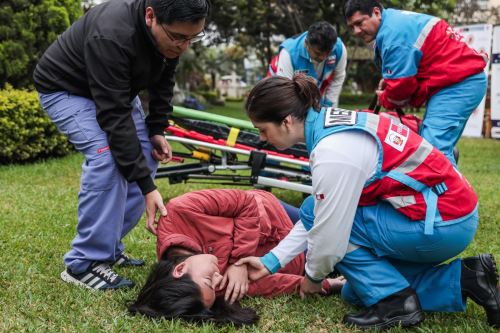 Minsa realiza una simulación de atención a pacientes con ataque cerebrovascular